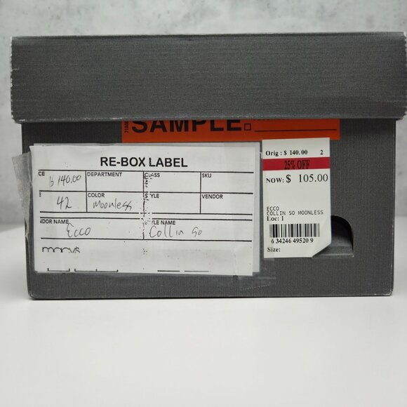 Ecco Collin 2.0 Moonless Slip-On Shoes Mens Size 42 Leather *Worn - Picture 3 of 10